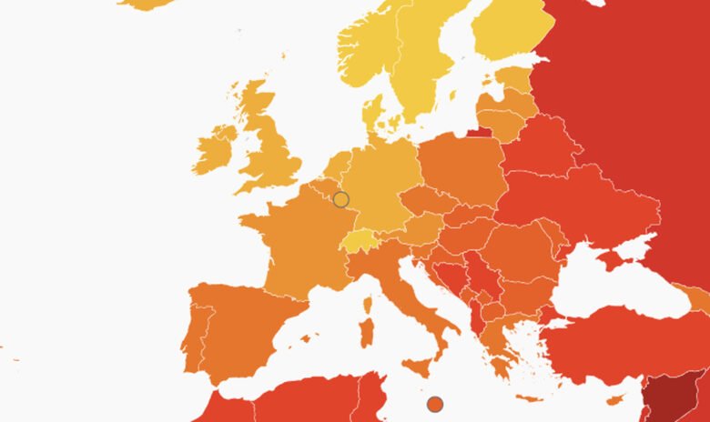 Карта на Европа